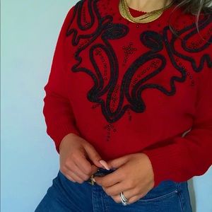 Vintage detailed sweater